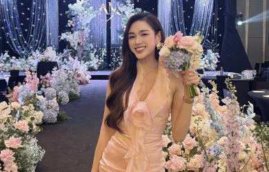 Hoa hậu Đỗ Hà bắt hoa cưới, giờ ra sao?