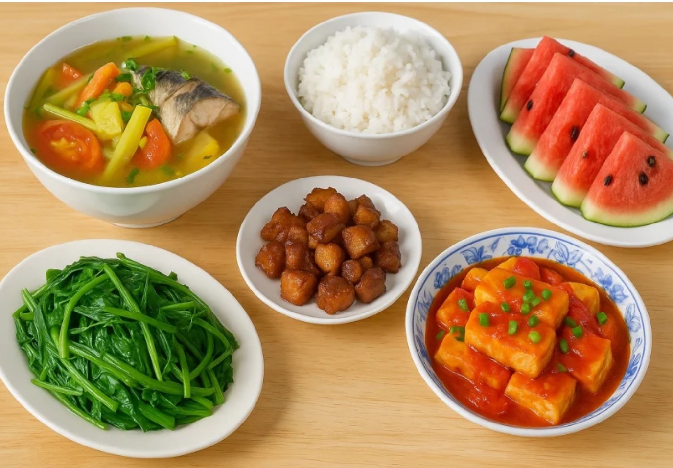 Gợi ý mâm cơm ngày hè mát lành, đủ món chỉ dưới 200 nghìn cho cả nhà 4 người